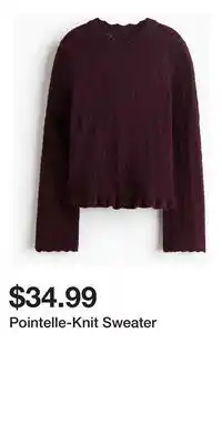 H&M Pointelle-Knit Sweater offer