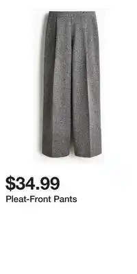 H&M Pleat-Front Pants offer