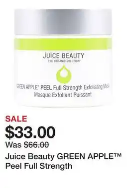 Sephora Juice Beauty GREEN APPLE Peel Full Strength offer