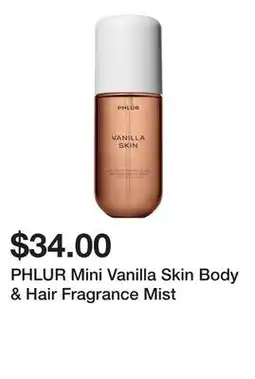 Sephora PHLUR Mini Vanilla Skin Body & Hair Fragrance Mist offer