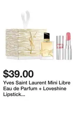 Sephora Yves Saint Laurent Mini Libre Eau de Parfum + Loveshine Lipstick Duo Gift Set offer