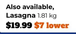 M & M Food Market Lasagna offer