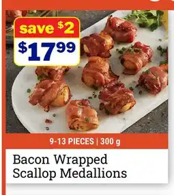 M & M Food Market Bacon Wrapped Scallop Medallions offer