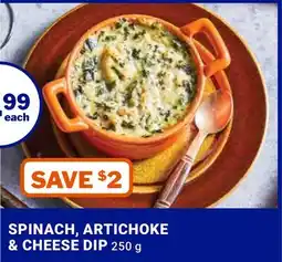 M & M Food Market SPINACH, ARTICHOKE & CHEESE DIP offer