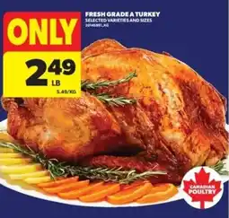 Real Canadian Superstore Fresh grade A turkey offer