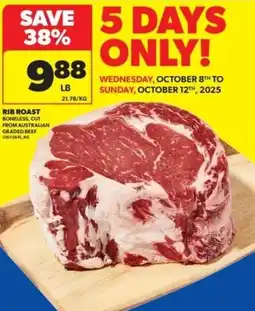 Real Canadian Superstore Rib roast offer