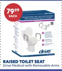 Wellwise by Shoppers Drive Medical RAISED TOILET SEAT offer