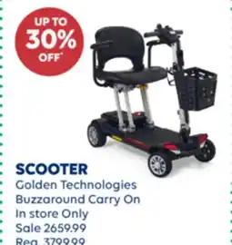 Wellwise by Shoppers SCOOTER Golden Technologies Buzzaround Carry On offer