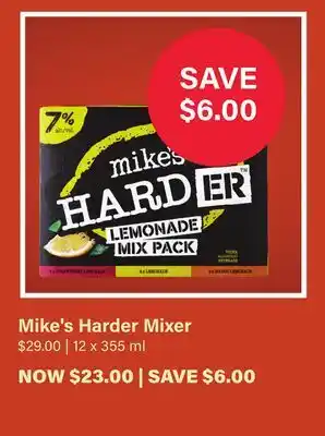 LCBO Mike's Harder Mixer offer