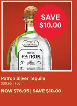 LCBO Patron Silver Tequila offer