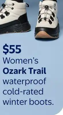 Walmart Women's Ozark Trail waterproof cold-rated offer