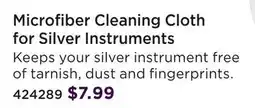 Long & McQuade CARLTON MICROFIBER CLEANING CLOTH FOR SILVER INSTRUMENTS offer
