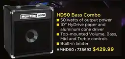 Long & McQuade HARTKE HD50 BASS COMBO offer