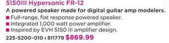 Long & McQuade EVH 5150III HYPERSONIC FR-12 offer