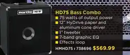 Long & McQuade HARTKE HD75 BASS COMBO offer