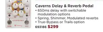 Long & McQuade KEELEY ELECTRONICS CAVERNS DELAY & REVERB PEDAL offer