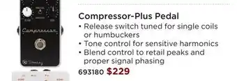 Long & McQuade KEELEY ELECTRONICS COMPRESSOR-PLUS PEDAL offer