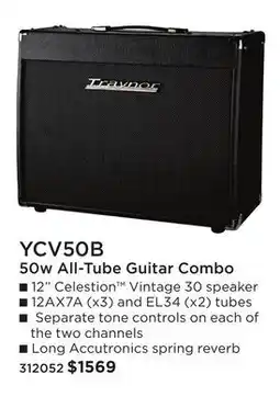 Long & McQuade TRAYNOR YCV50B 50W ALL-TUBE GUITAR COMBO offer