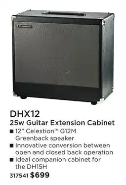 Long & McQuade TRAYNOR DHX12 25W GUITAR EXTENSION CABINET offer
