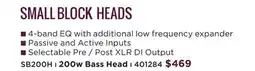 Long & McQuade SMALL BLOCK HEADS n 4-band EQ offer