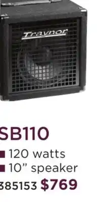 Long & McQuade TRAYNOR SMALL BLOCK COMBO - SB110 offer