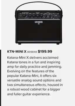 Long & McQuade BOSS KTN-MINI X offer