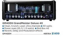 Long & McQuade GM40DH GRANDMEISTER DELUXE 40 offer