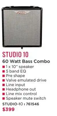 Long & McQuade STUDIO 10 offer