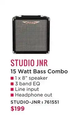 Long & McQuade ASHDOWN STUDIO JNR 15 WATT BASS COMBO offer