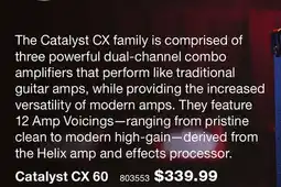 Long & McQuade CATALYST CX 60 offer