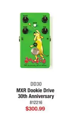 Long & McQuade DD30 MXR DOOKIE DRIVE 30TH ANNIVERSARY offer