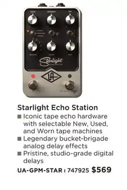 Long & McQuade STARLIGHT ECHO STATION offer