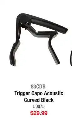 Long & McQuade DUNLOP TRIGGER CAPO ACOUSTIC CURVED BLACK offer