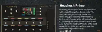 Long & McQuade HEADRUSH PRIME offer