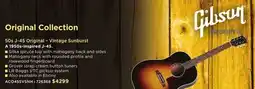 Long & McQuade GIBSON 50S J-45 ORIGINAL – VINTAGE SUNBURST offer