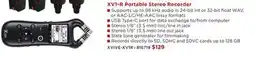 Long & McQuade XV1-R Portable Stereo Recorder offer