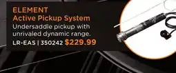 Long & McQuade ELEMENT Active Pickup System offer