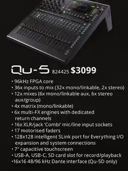 Long & McQuade ALLEN & HEATH QU-5 offer