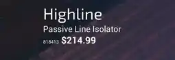 Long & McQuade HIGHLINE PASSIVE LINE ISOLATOR offer