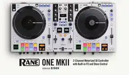 Long & McQuade RANE ONE MKII 2-CHANNEL MOTORIZED DJ CONTROLLER WITH BUILT-IN FX AND STEM CONTROL offer