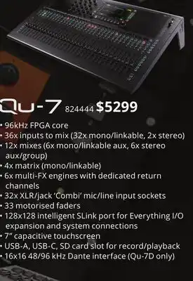 Long & McQuade ALLEN & HEATH QU-7 offer