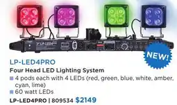 Long & McQuade FOUR HEAD LED LIGHTING SYSTEM offer