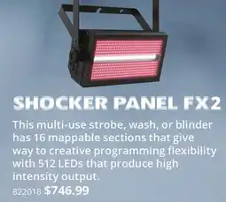 Long & McQuade SHOCKER PANEL FX2 offer