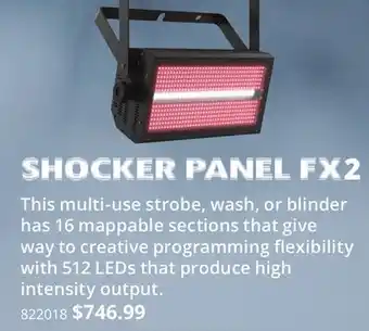 Long & McQuade SHOCKER PANEL FX2 offer
