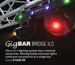 Long & McQuade GIGBAR BRIDGE ILS offer