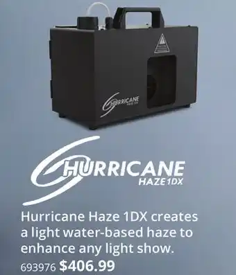 Long & McQuade HURRICANE HAZE 1DX offer