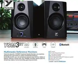 Long & McQuade YORKVILLE MULTIMEDIA REFERENCE MONITORS offer