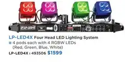Long & McQuade LP-LED4X FOUR HEAD LED LIGHTING SYSTEM offer