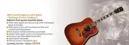 Long & McQuade 1960 HUMMINGBIRD LIGHT AGED – HERITAGE CHERRY SUNBURST offer