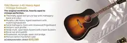 Long & McQuade 1942 BANNER J-45 HEAVY AGED – VINTAGE SUNBURST offer